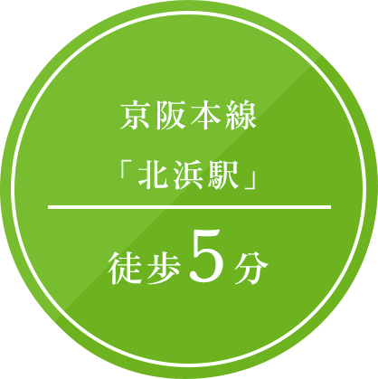 北浜線から徒歩４分